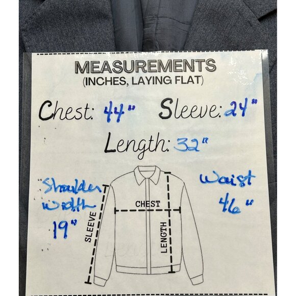 Christian Dior Monsieur Blazer Mens 44R Gray 100% Virgin Wool Tailored Classic - Picture 5 of 16